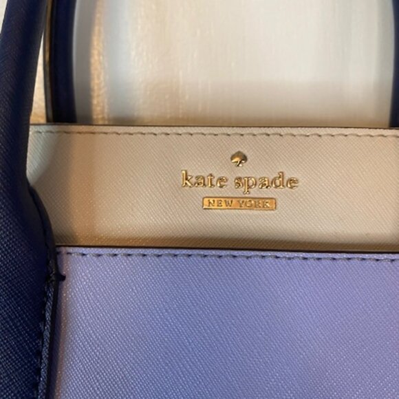 Kate Spade New York Purple blue tan bag - Picture 2 of 12